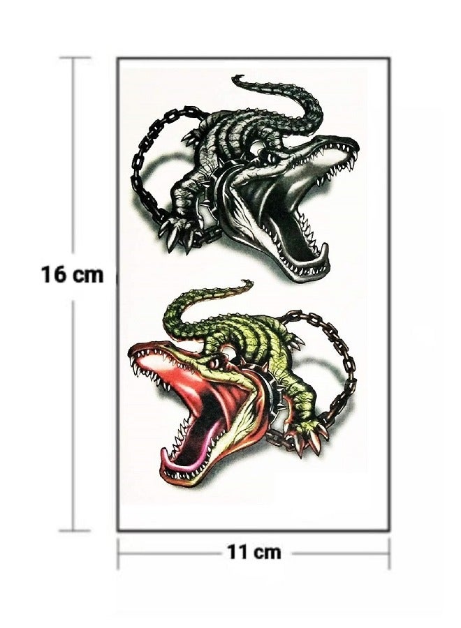 Temporary crocodile Animal tattoo with a beautiful and eye-catching design - Image 2