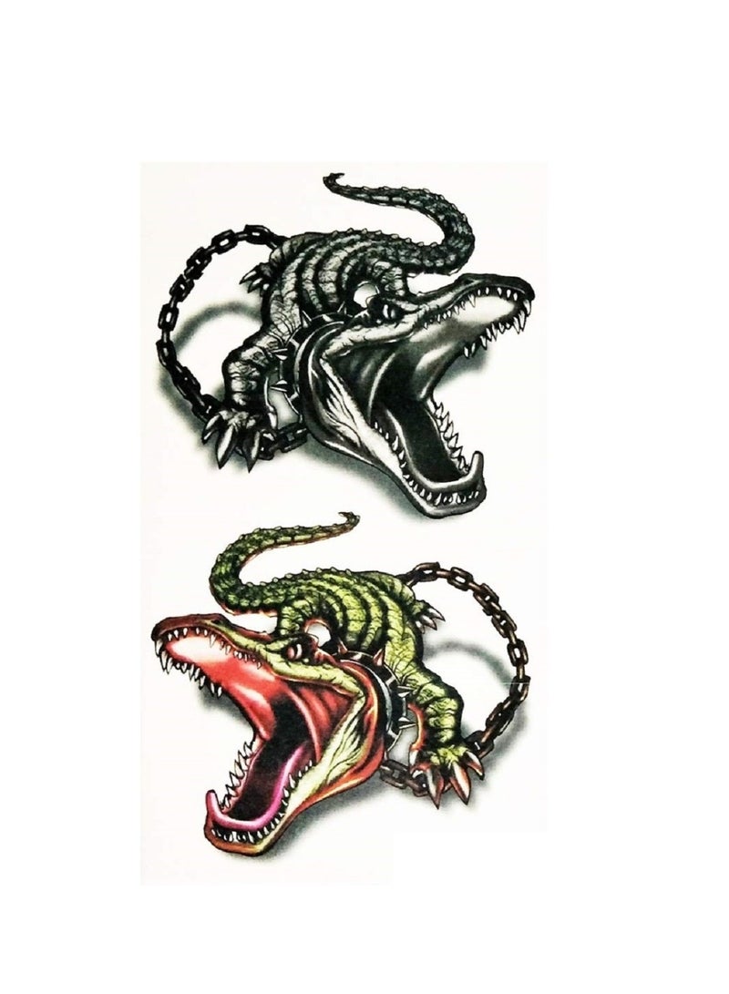 Temporary crocodile Animal tattoo with a beautiful and eye-catching design - Image 1
