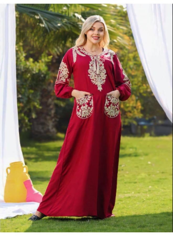 Jalabiya with a wonderful and distinctive design/cotton. It can be worn from 80 kg to 120 kg  - Image 2