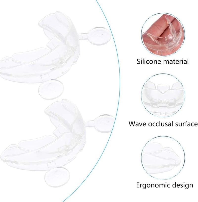 comfrt 2Pcs Sleeping Tooth Guard Mouth Guard for Teeth Grinding Clenching Bruxism Sport Athletic Dental Night Guard for Nighttime Teeth Grinding - Image 2