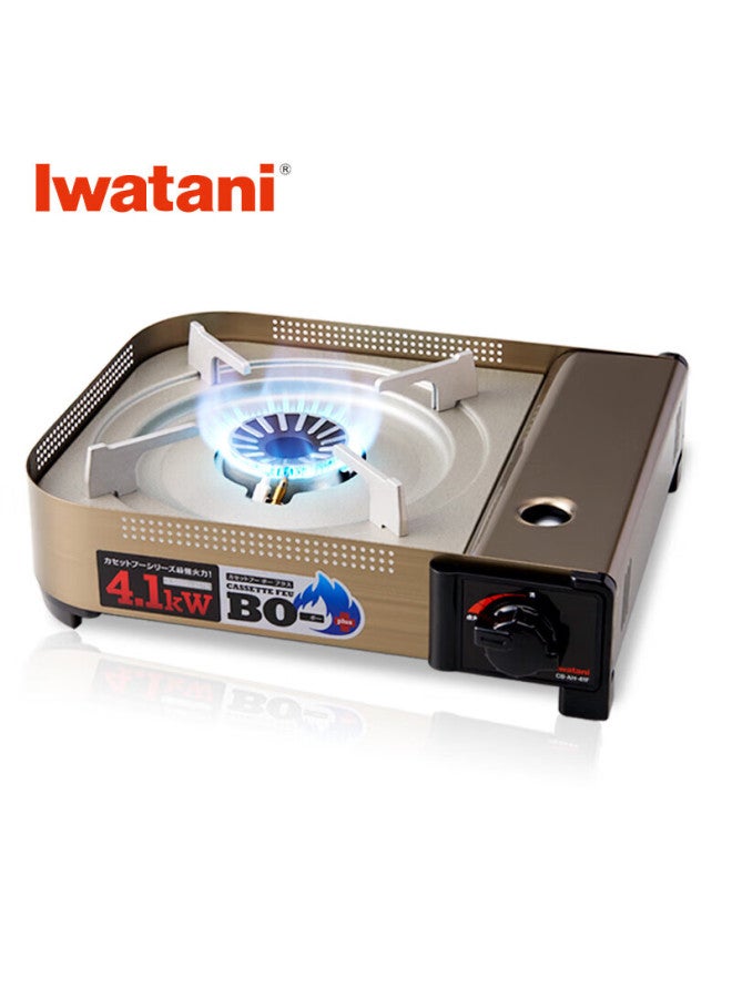 Iwatani Imported Outdoor Windproof Portable Gas Stove For Camping And Barbecue, 4.1kw High Flame, Cb-ah - Image 4