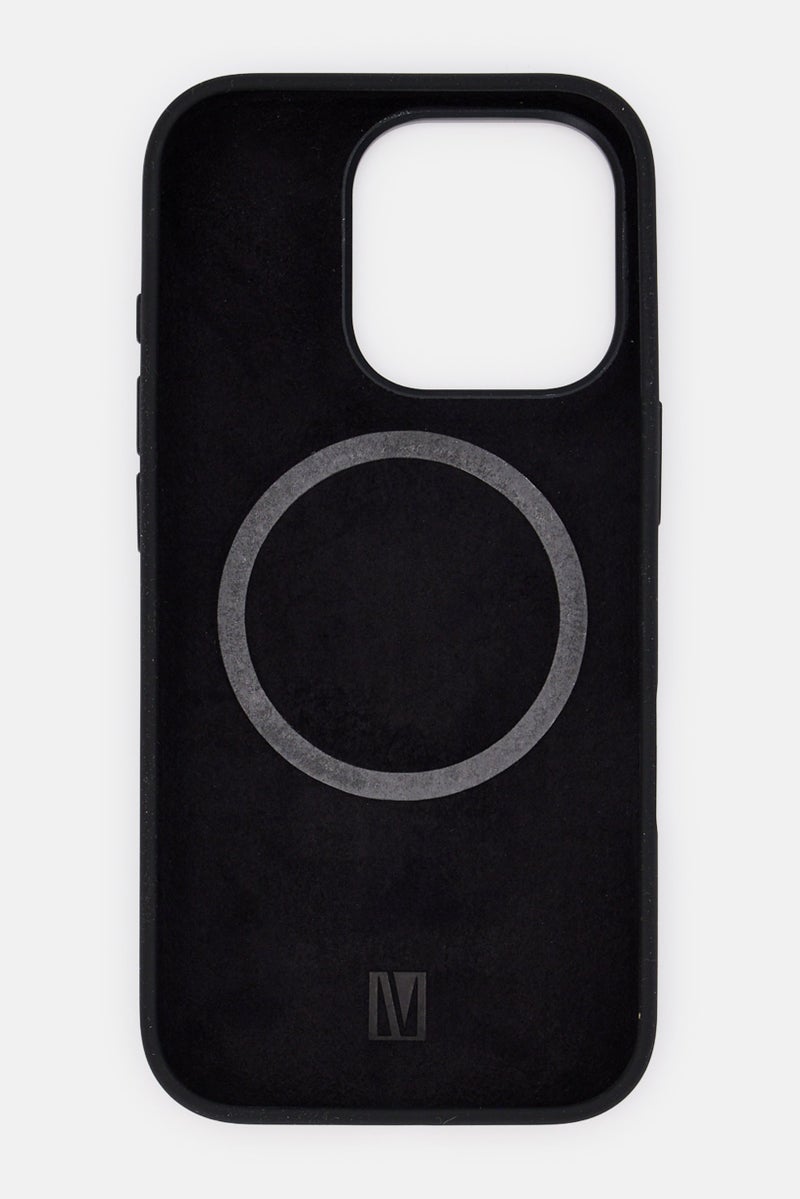 LEVELO iPhone 16 Pro Iris Magsafe Liquide Silicone Case, Black - Image 3