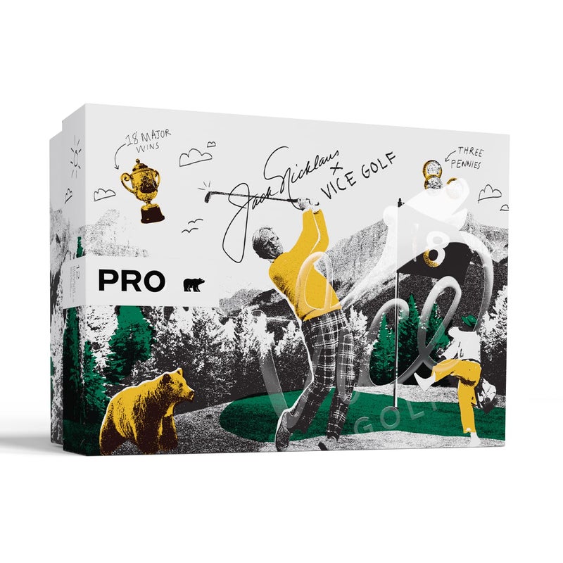 Vice Golf Vice Pro Bear Jack Nicklaus Limited Edition Golf Balls - Image 1