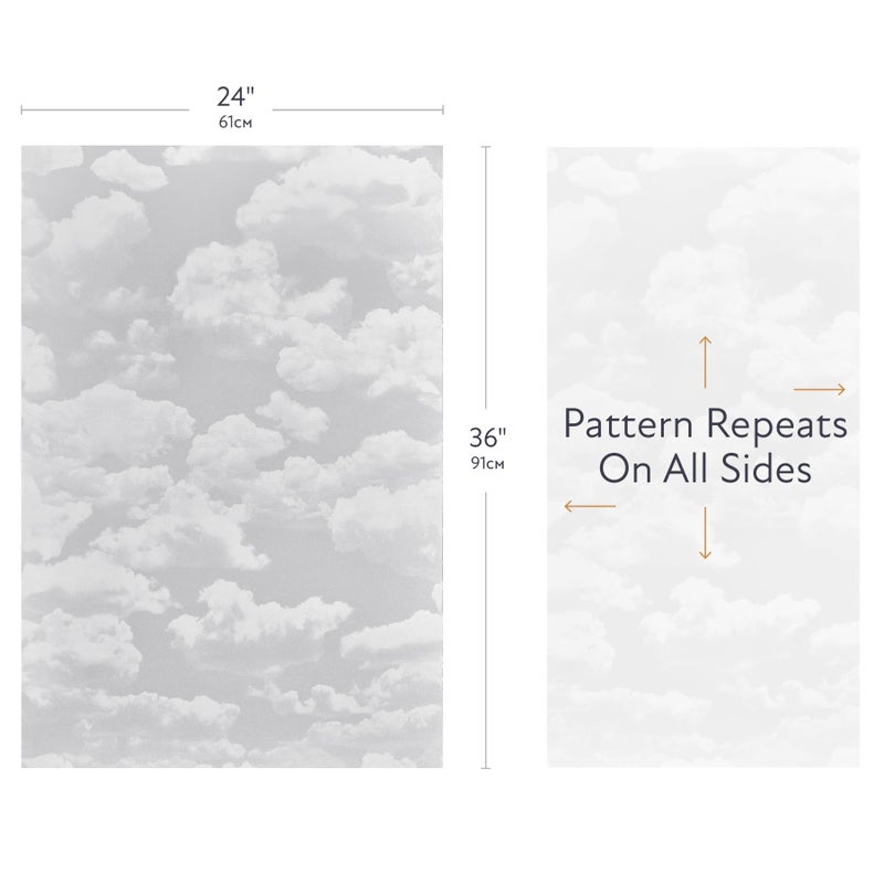 Artscape Clouds 24 x 36 Inch Window Film, Made in USA â€“ Provides Decorative Privacy, Non-Adhesive, Etched Frosted Glass Pattern, UV Protection, Easy to Apply and Removable - Image 4