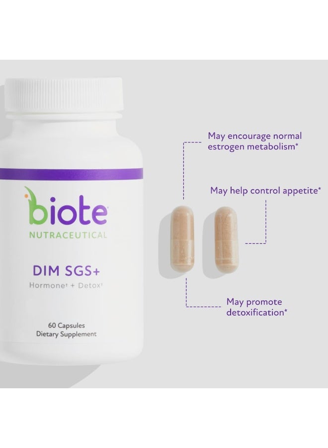 Biote Nutraceuticals - DIM SGS + - Hormone + Detox (60 Capsules) - Image 5