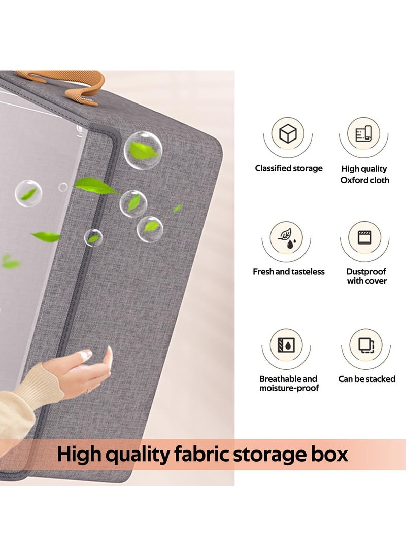 Kimaya 4Pack Clothing Storage Boxes with Lid  - Image 5