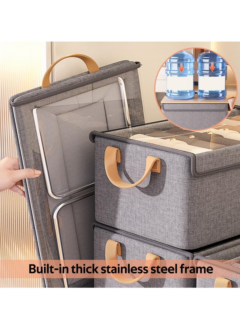 Kimaya 4Pack Clothing Storage Boxes with Lid  - Image 4