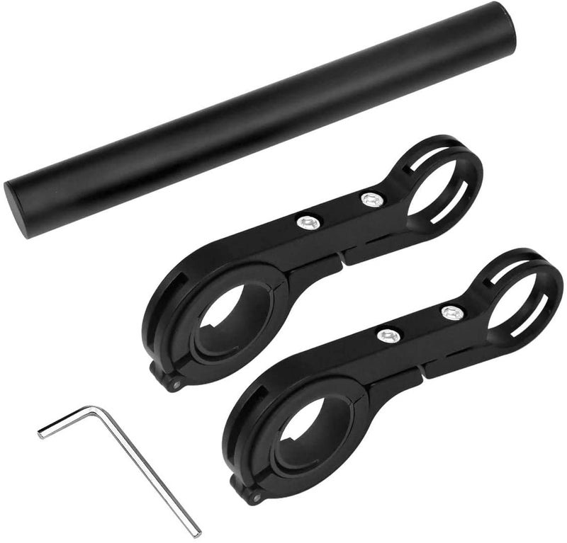 Linist Bicycle Handlebar Extension 20cm Multifunction Double cycle Handlebar Extender Aluminum Alloy Bracket Extension - Image 4