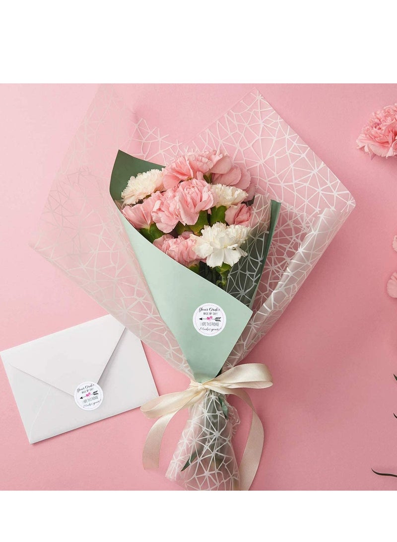 SOLARAE ملصقات تجارية زخرفية، 500 قطعة طلبك جعل يومي، ملصق دائري ذاتي اللصق، شكرًا لك على أختام الأظرف والأكياس، مستلزمات الحفلات (أحمر، 3 سم / 1.2 بوصة) - Image 5