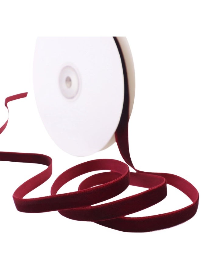 Generic 10 Yards Velvet Ribbon, Single Satin Velvet Ribbon, Satin Ribbon Roll for Wedding, Gift Wrapping, Hair Bows, Flower Arranging, Home Decorating  - Image 1