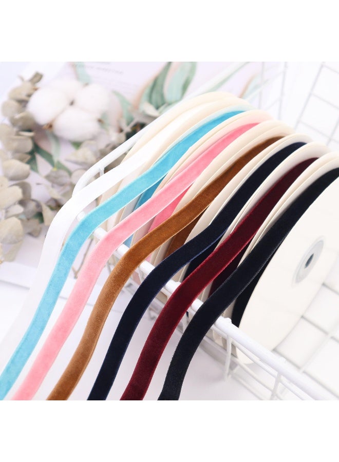 Generic 10 Yards Velvet Ribbon, Single Satin Velvet Ribbon, Satin Ribbon Roll for Wedding, Gift Wrapping, Hair Bows, Flower Arranging, Home Decorating  - Image 4