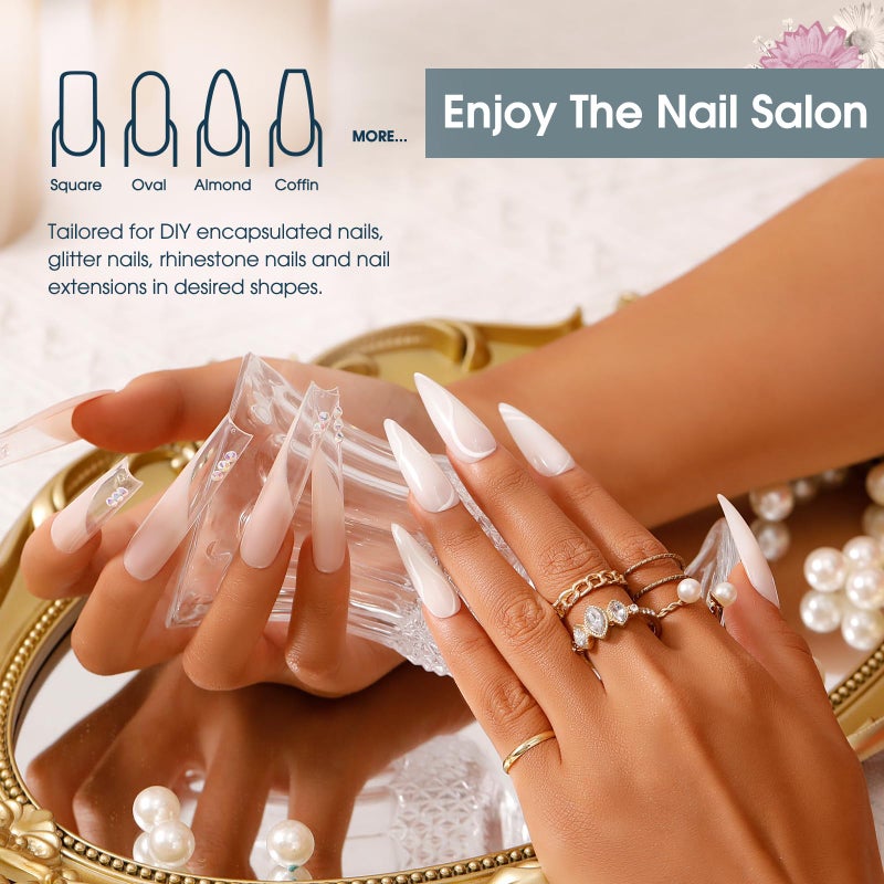 ROSALIND WhitePoly Extension Gel, 2oz/60ml White Poly Nail Gel for Nail Art Decoration, Pure Color Builder White Gel Nail Thickening Poly Extension Easy to DIY Use at Home Need UV Lamp - Image 3
