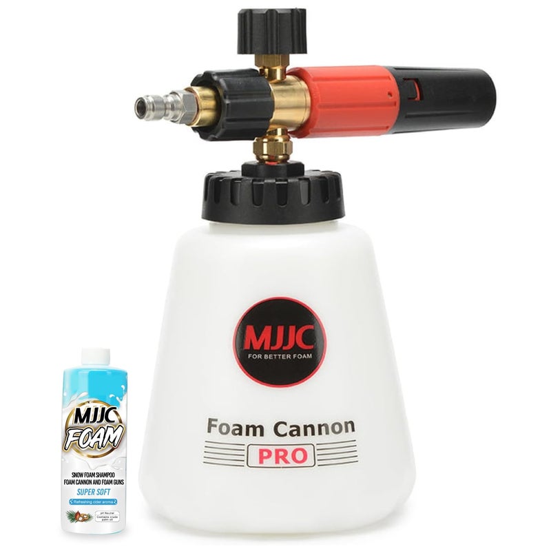 MJJC Foam Cannon Pro V20 Thicker Snow Foam Technology with 14 Inch Quick Connector for Pressure Washer 40 oz Bottle Pro V20 14 Quick Connector SOAP Sample - Image 2