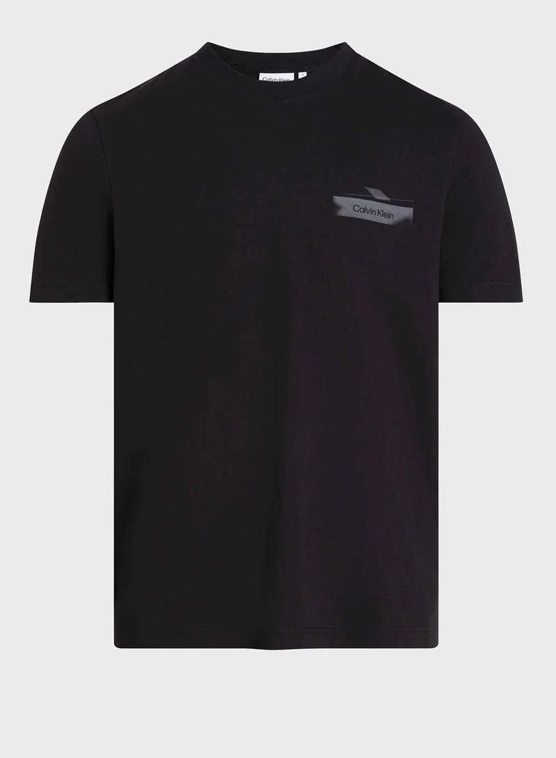 CALVIN KLEIN Graphic Crew Neck T-Shirt