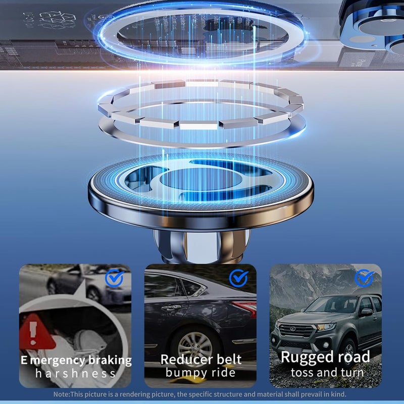 Car Mount Phone Holder Angle Adjustable for 15 14 360° Rotation Navigation Mobile Stand - Image 2