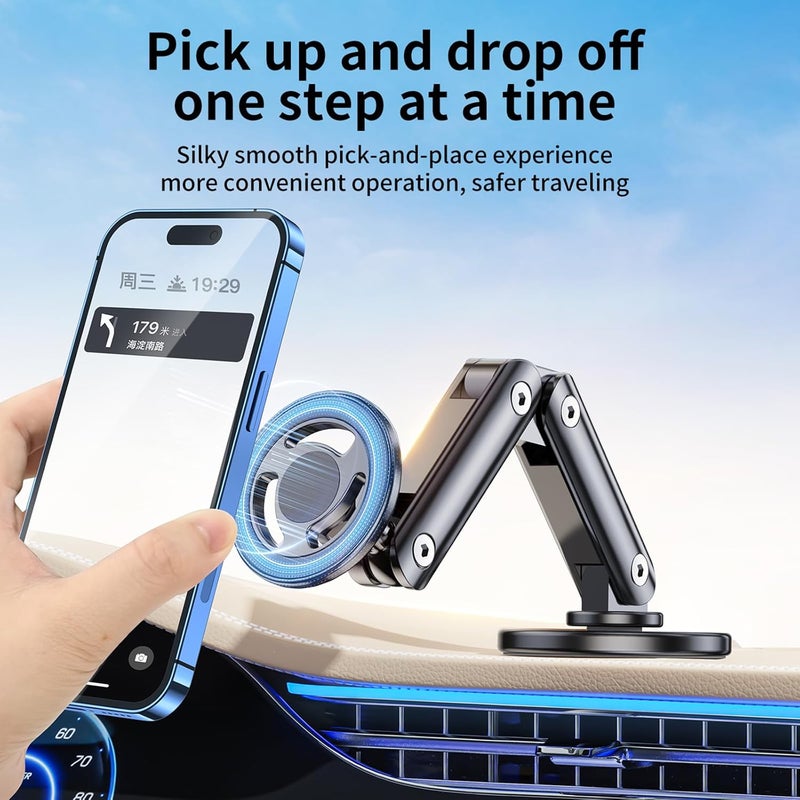 Car Mount Phone Holder Angle Adjustable for 15 14 360° Rotation Navigation Mobile Stand - Image 5