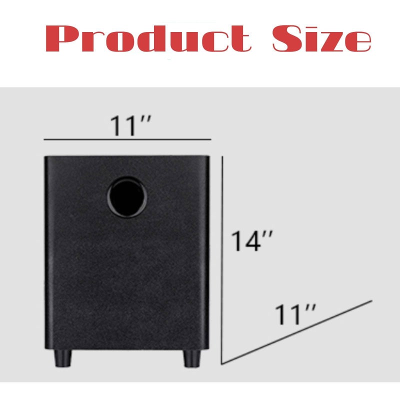 8 Inch Passive Subwoofer, 100W Power Heavy Bass Powerful Sound Synthetic Fiber Wood Material, Passive Speaker for Home Theater Party Plug and Play - Image 5