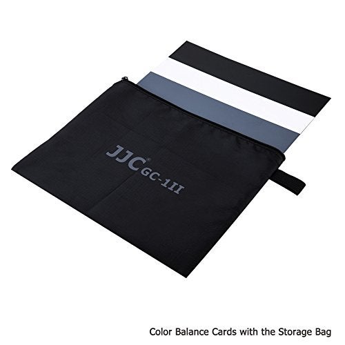 JJC 18 Neutral Grey Card JJC White Balance Card for DSLR Camera Video Film 10x8 PVC Exposure Photography Card Custom Calibration Camera Checker Card with GreyWhiteBlack Cards a Storage Bag - Image 3