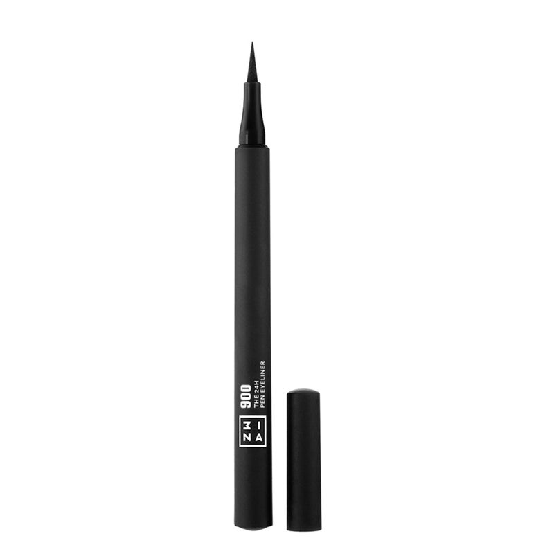 3INA The 24H Pen Eyeliner â€“ Black Liquid Eyeliner with Precise Tip â€“ Waterproof Eye Makeup â€“ 24 Hour Long Wear and Non-Shine Finish - 900-0.04 oz - Image 1