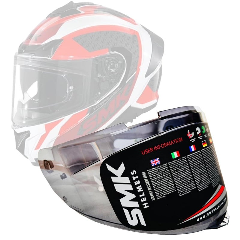 0TO6 SMK Helmets - Typhoon Helmet Visor, Color - Tinted - Image 5