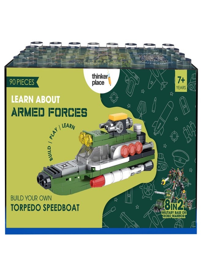 ThinkerPlace STEM Armored Vehicle Building Blocks Set (90 Pcs) | DIY Torpedo Speedboat Toy for Kids 7+ Years (Boys & Girls) | Educational Construction | Creativity & Action Play Toy - Image 2