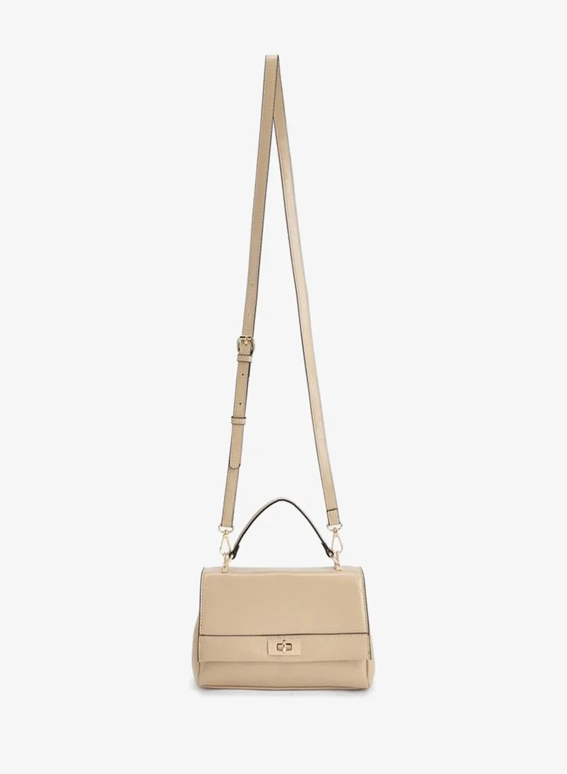 بابريكا Solid Satchel Bag With Detachable Strap