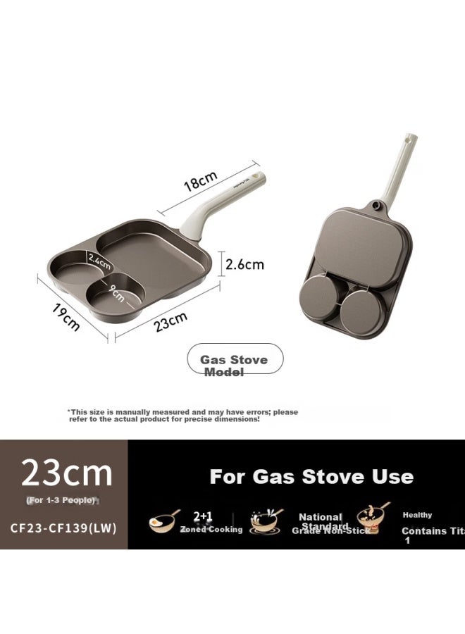 Joyoung 23cm Titanium Non-stick Multifunctional 3-in-1 Breakfast Frying Pan For Open Flame - Image 1