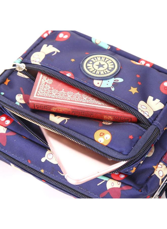 Casual Women's Crossbody Bag Nylon Flower Cloth Shoulder Bag Fashion Crossbody Coin Purse OxFord Cloth Shoulder Cloth Bag-Color:Multi-pattern Match  - Image 5