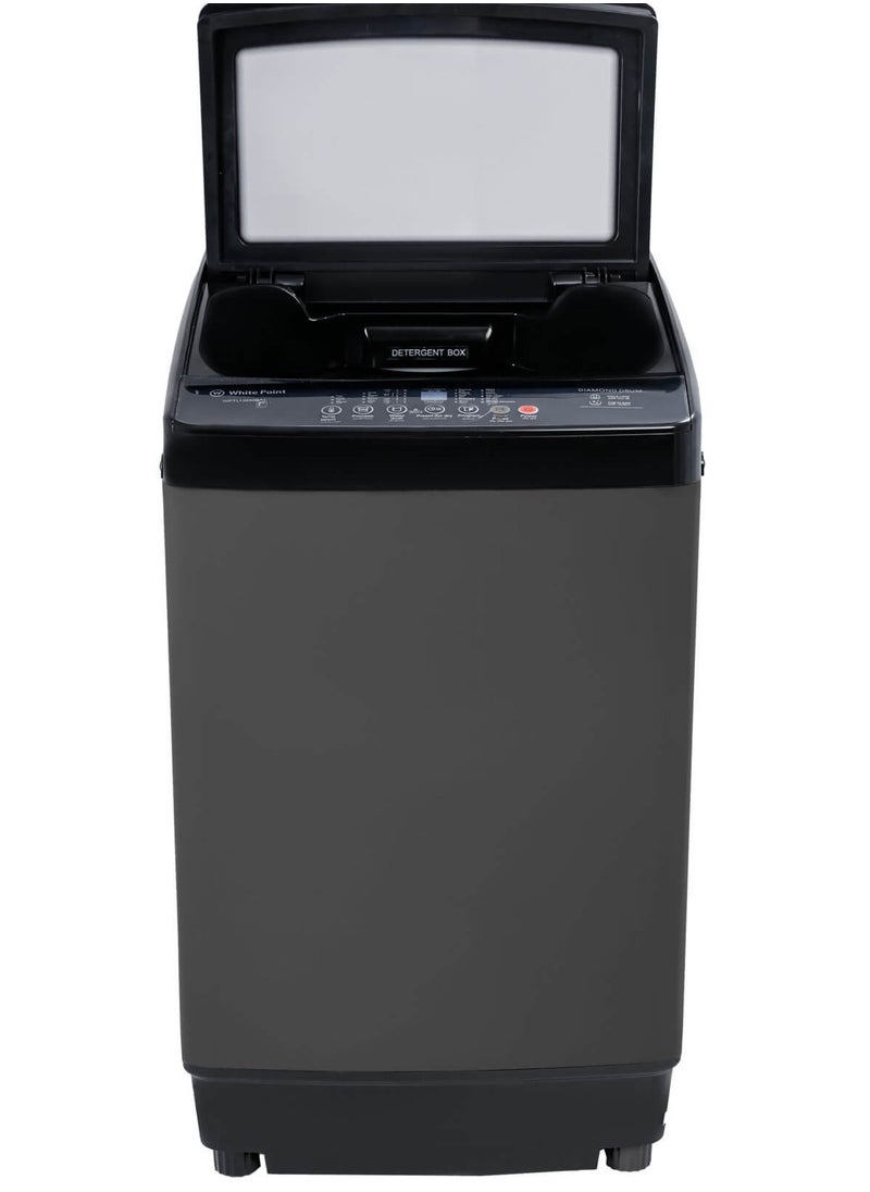 White Point White Point washing machine, top automatic, 9 kg, digital screen, diamond top, dark gray  - Image 2
