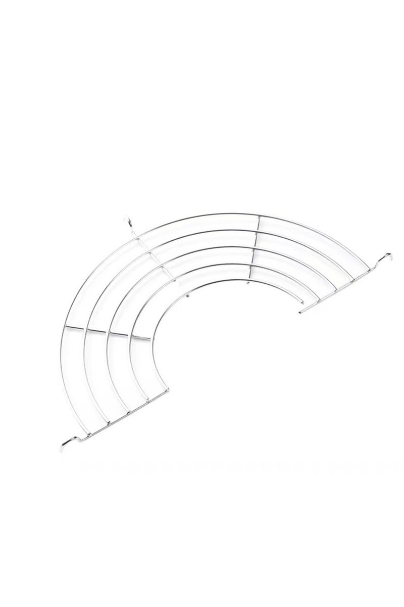 Stainless Steel Semi-circle Fried Strainers Cooling Racks Shelves for Kitchen 28cm - Image 2