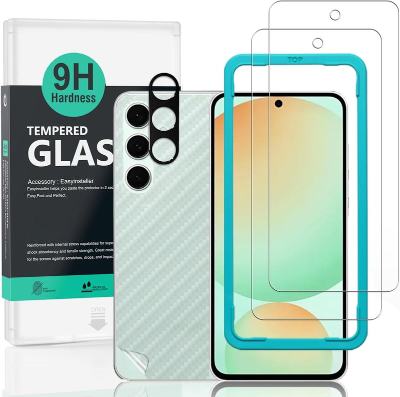 Ibywind for Samsung Galaxy S25 FE 5G Screen Protector,2-Pack,9H Hardness Tempered Glass with Camera Lens Protector,Easy Installation Tool,Bubble-Free,Fingerprint Unlock,Anti-Shatter,Anti-Scratch - Image 1