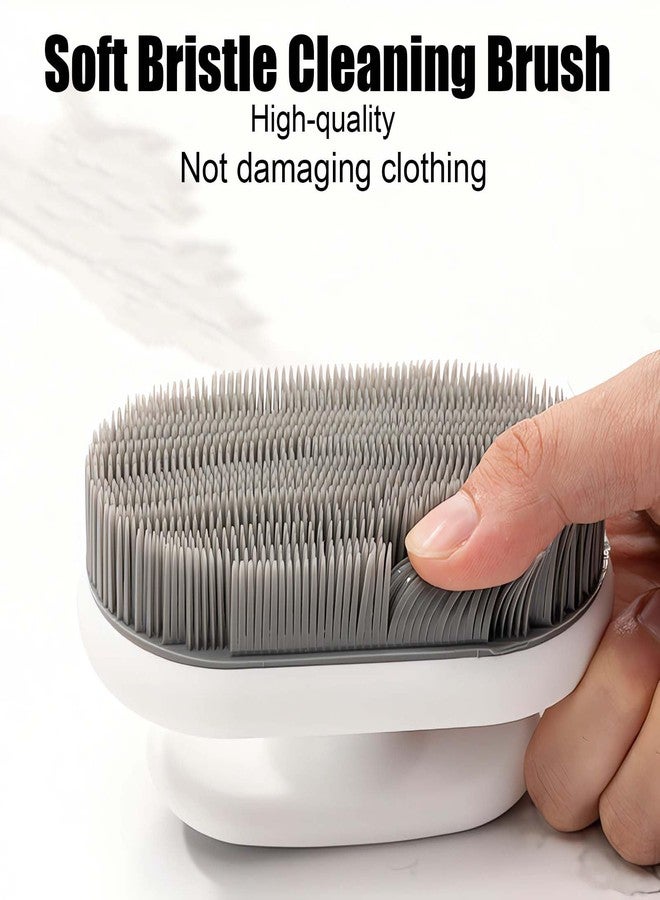 Selaurel 2Pcs Soft Bristle Cleaning Brush Silicone Laundry Stain Brushes Small Household Washing Brush Scrub Brushes for Cleaning Laundry Brush for Stains on Clothes Hats Underwear, Comfort Grip - Image 3