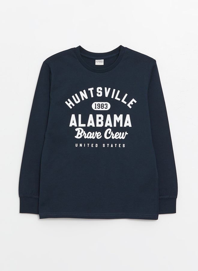 ال سي وايكيكي تيشيرت أولادي بأكمام طويلة مطبوع - Image 1