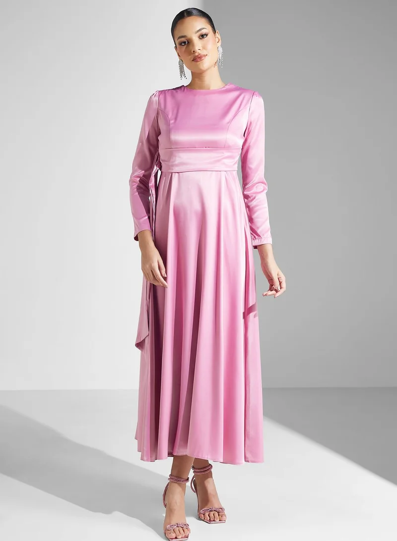 Khizana Satin A-Line Dress