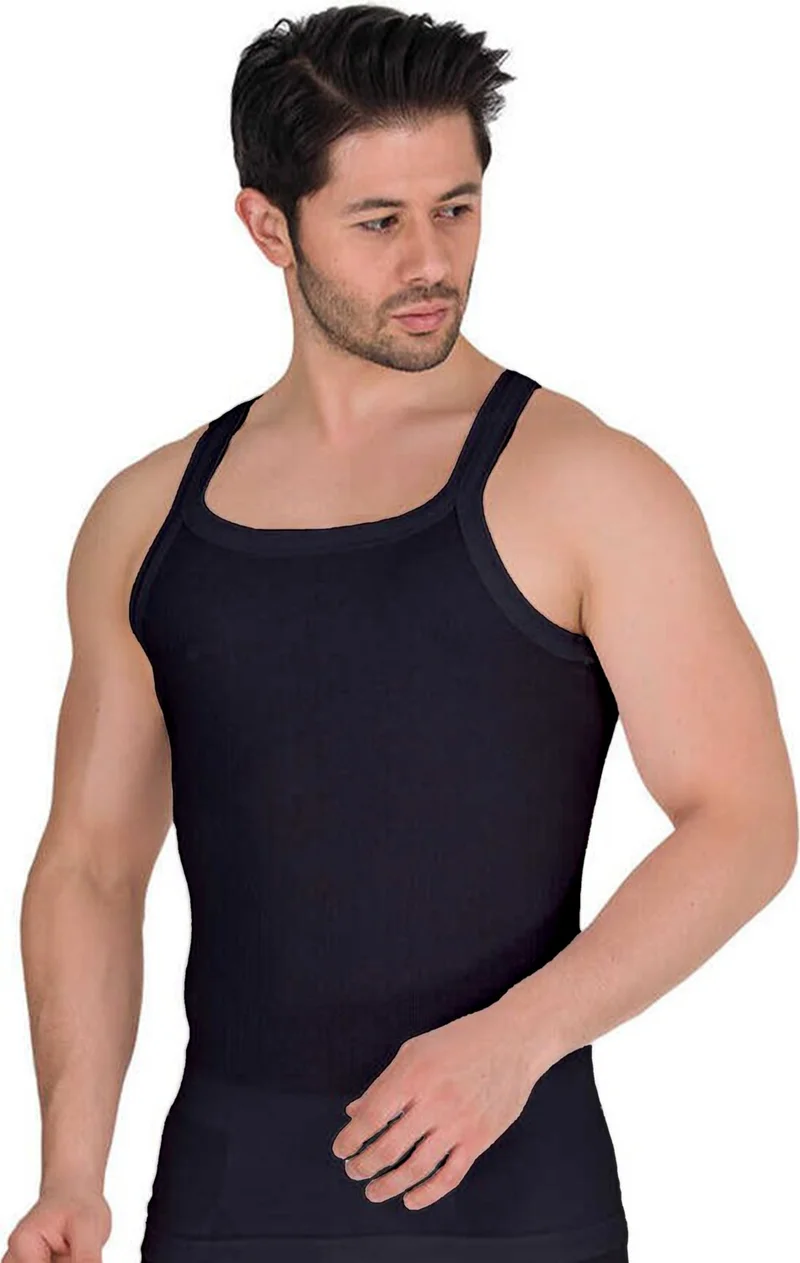 بيراك 2 Piece Men's Thin Strap Camisole Undershirt
