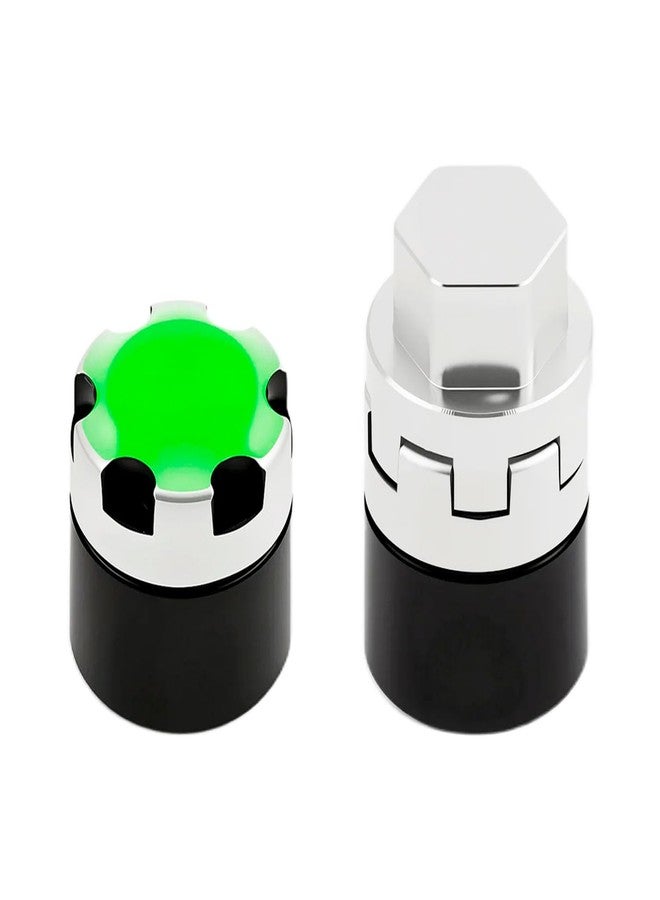 TCRC 4PCS Night Glow Color Fluorescent Green Aluminum M4 Nut Wheel Rim Center Cap Manual Locking Hubs for 1/10 RC Crawler Car Traxxas TRX4 Axial SCX10 D90 Tamiya MST Redcat - Image 4