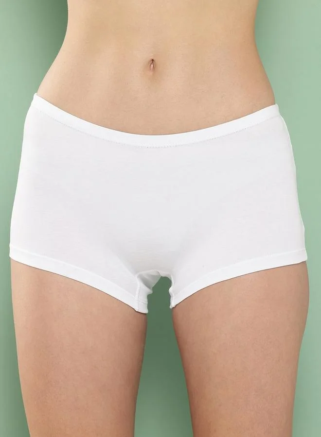 Leading Lady Leading Lady Pack of 2  - Solid Cotton Boyshorts