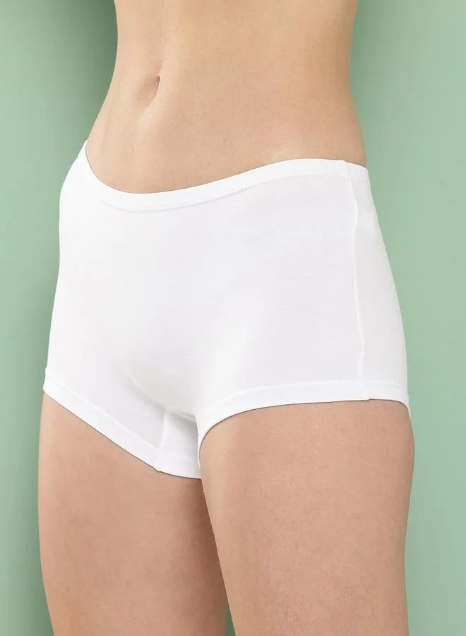 Leading Lady Leading Lady Pack of 2  - Solid Cotton Boyshorts