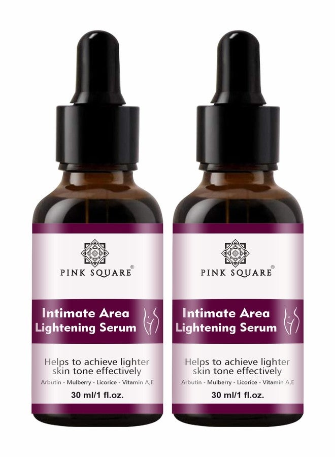Pink Square Intimate Lightening Serum for Underarms, Inner Thighs, Knees And Bikini Area for Women Pack of 2 of 30ML - Image 1