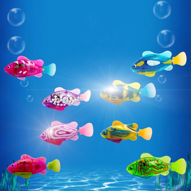 Swim Electronic Battery Powered Fish Toy Interactive Toys Robotic Pet for Kid Bathing Fishing Tank Decorating Act Like Real Fish Random Color (1 piece) - Image 1