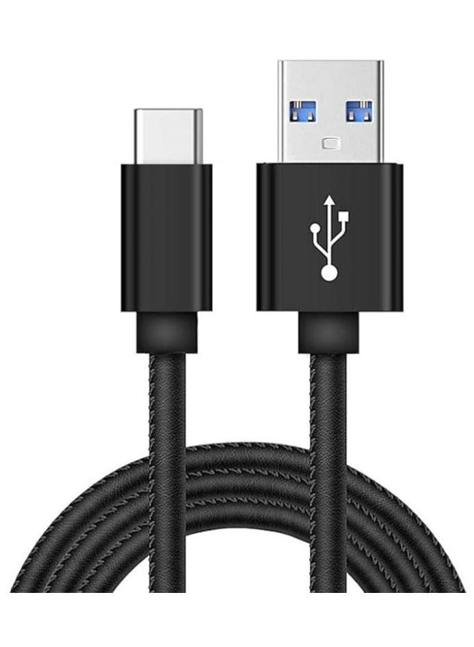 WUW Type-C Fast Charging Cable – 1M PU Leather – High-Speed Sync - Image 1