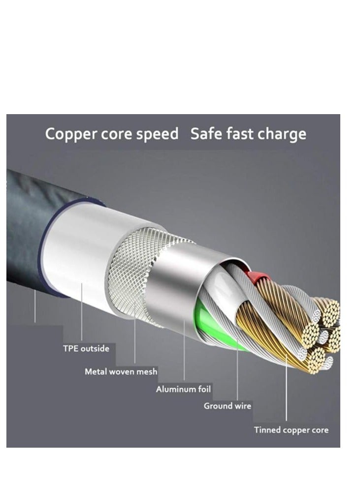 WUW Type-C Fast Charging Cable – 1M PU Leather – High-Speed Sync - Image 3