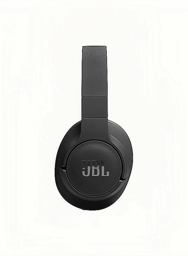 جي بي إل سماعات Tune 720BT اللاسلكية فوق الأذن مع صوت JBL Pure Bass، وبلوتوث 5.3، وعمر بطارية يصل إلى 76 ساعة وشحن سريع، ومكالمة بدون استخدام اليدين بالإضافة إلى اتصال متعدد النقاط مع الصوت، خفيفة الوزن ومريحة وقابلة للطي وكابل صوت قابل للفصل - أسود - Image 3