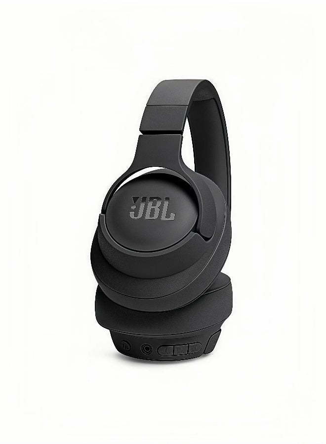 جي بي إل سماعات Tune 720BT اللاسلكية فوق الأذن مع صوت JBL Pure Bass، وبلوتوث 5.3، وعمر بطارية يصل إلى 76 ساعة وشحن سريع، ومكالمة بدون استخدام اليدين بالإضافة إلى اتصال متعدد النقاط مع الصوت، خفيفة الوزن ومريحة وقابلة للطي وكابل صوت قابل للفصل - أسود - Image 5