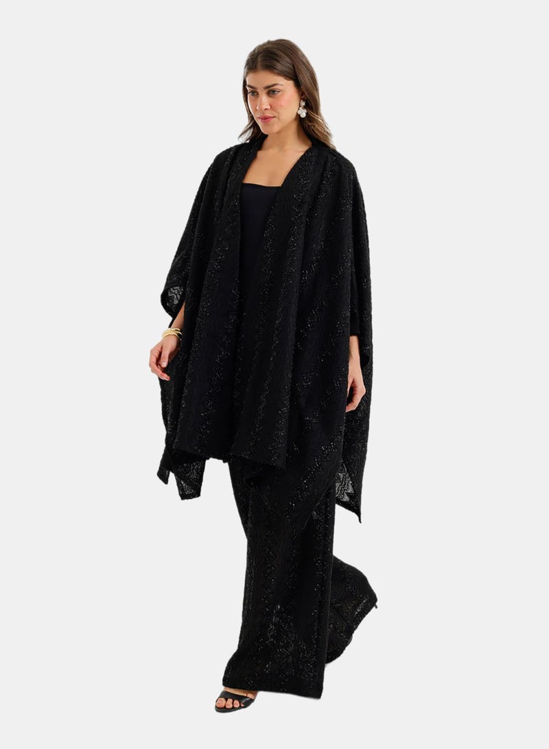 Carina Zigzag-Embroidered Kimono - Image 3