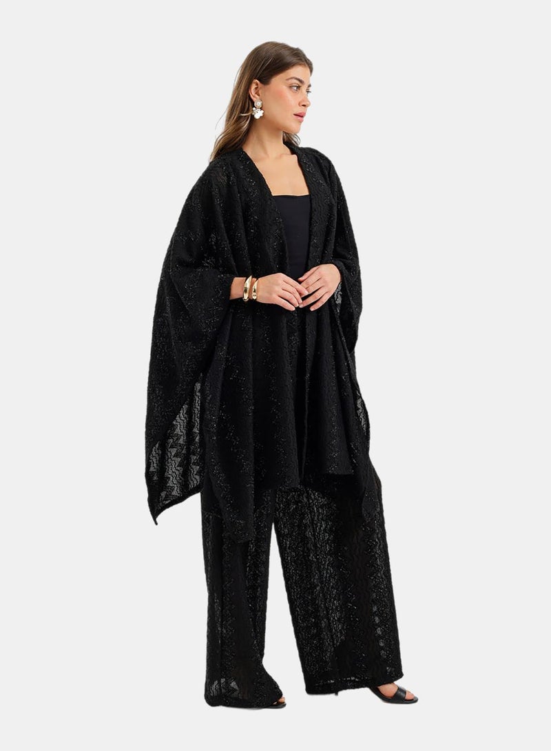 Carina Zigzag-Embroidered Kimono - Image 4