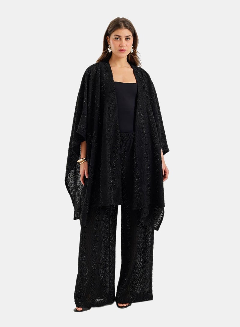 Carina Zigzag-Embroidered Kimono - Image 2