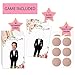 MORDUN Floral Bridal Shower Games Who Has The Groom Scratch Off Celebrity Cards Tickets for 48 Guests Funny Bachelorette Party Games Ideas Rose Gold White - Image 2