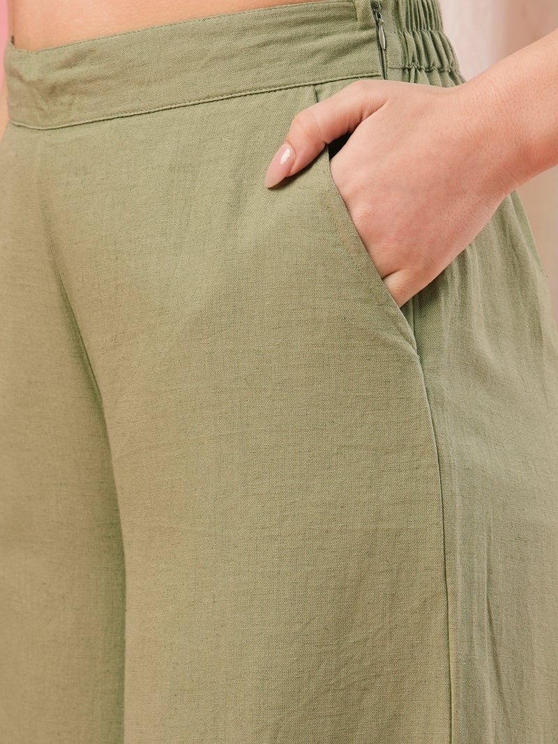 globus Globus Women Mid Rise Opaque Palazzo  - Image 4
