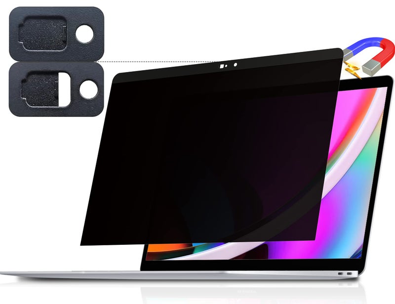 Peslv Magnetic Privacy Screen for Macbook Pro 13 Inch (2016-2022, M1, M2) / Macbook Air 13 in (2018-2021, M1), Removable Anti Blue Light Glare Filter for Mac 13In Laptop - Image 1